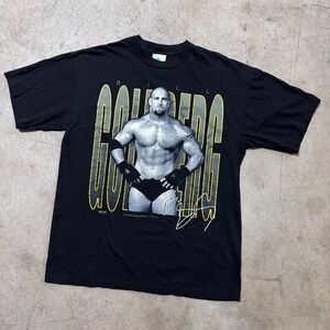 Vintage‎ 1998 WCW Bill Goldberg Wrestling T Shirt Black Large